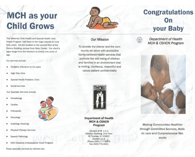 Maternal and Child Health - VI Department of Health