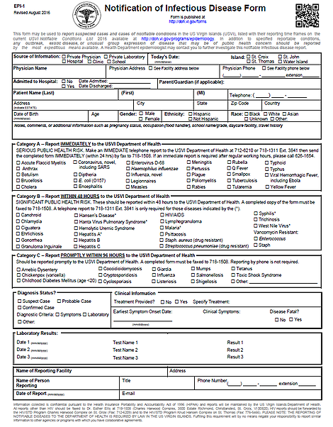 Epidemiology And Disease Reporting Vi Department Of Health 4727