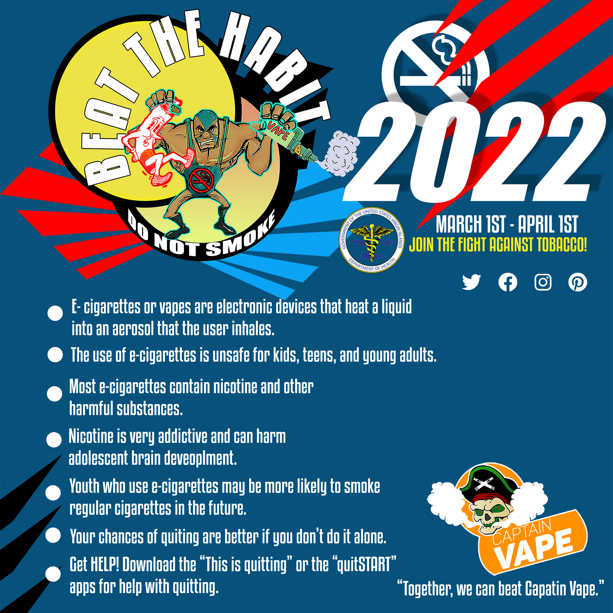 Department of Health Urges Virgin Islanders to Join the Fight Against  Tobacco